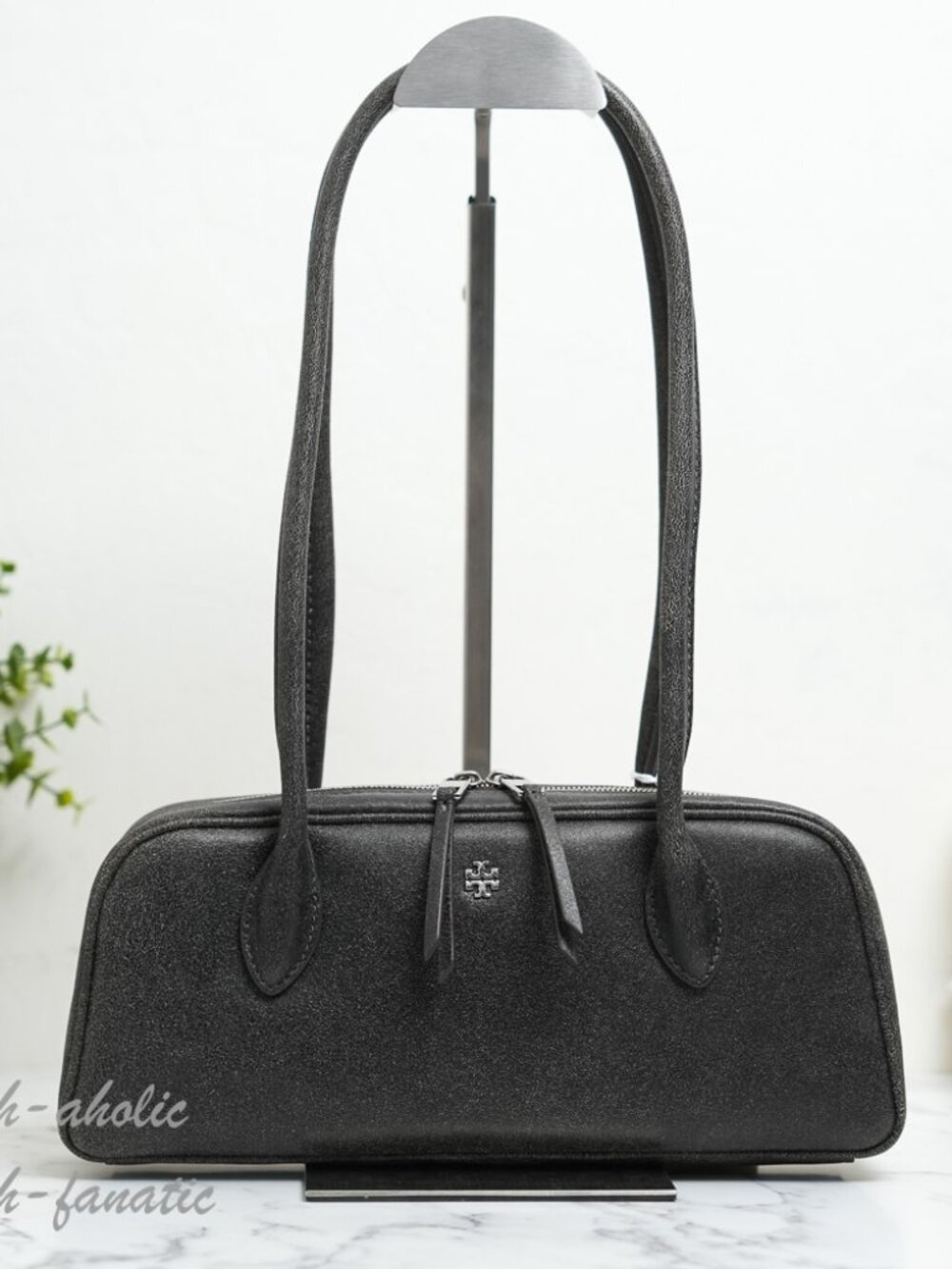 Tory Burch Distressed Box Satchel Leather Shoulder Bag NWT